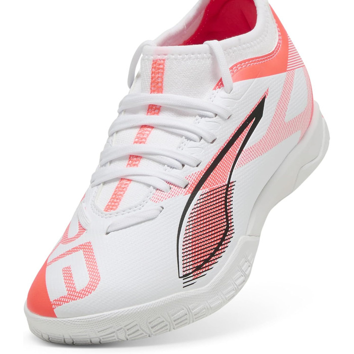 Футбольне взуття PUMA Ultra Match It для чоловіків, 38.5 EU, білий/чорний/червоний (світлодіодне)