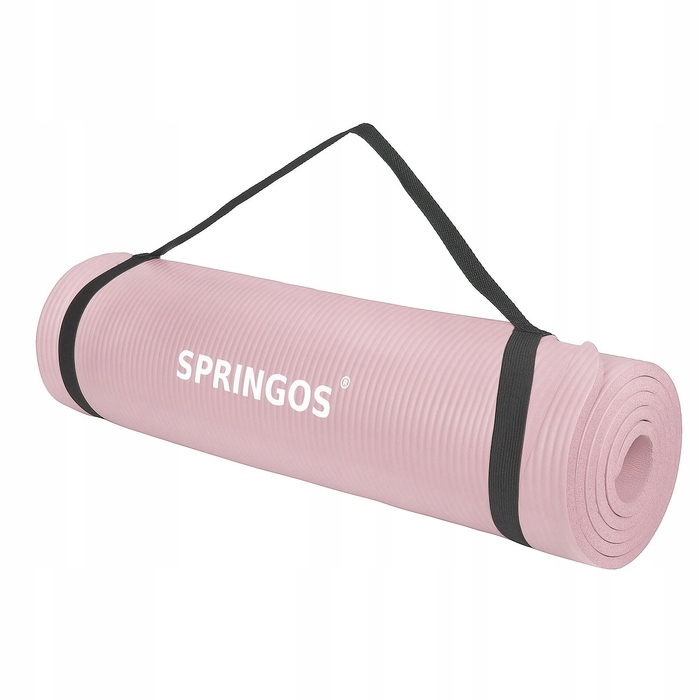 Килимок для фітнесу Springos 183 см x 61 см, рожевий