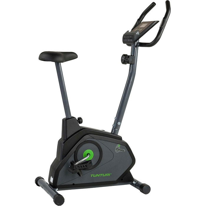 Велотренажер Tunturi Cardio Fit з ручним керуванням, пульсометром, тримачем для планшета та LCD-дисплеєм – для домашніх тренувань, реабілітації й початківців