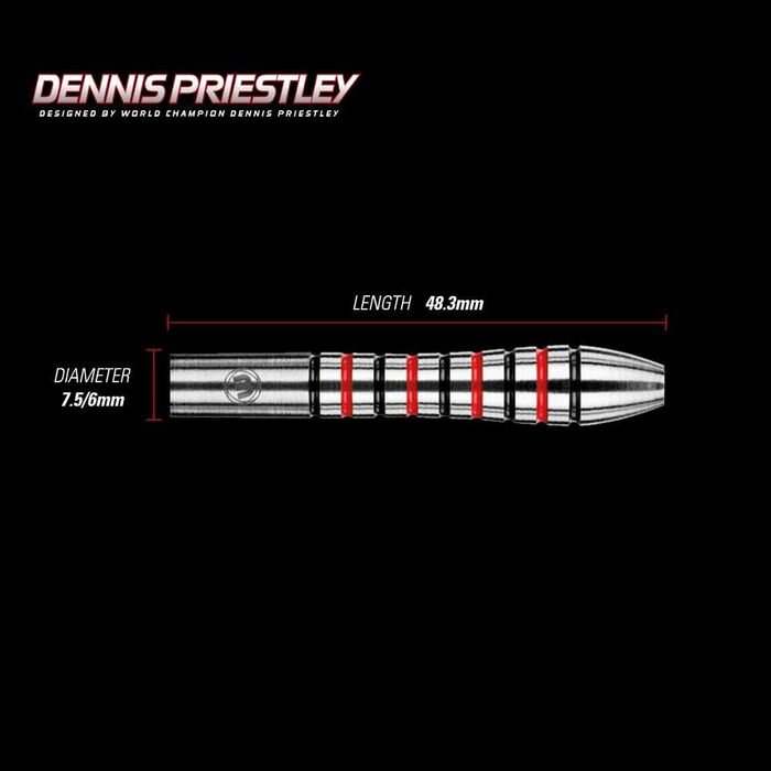Дротики Winmau 539 Dennis Priestley 90% вольфраму 23 г для дартсу