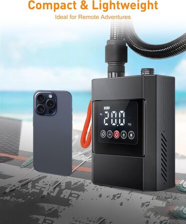Електричний надувний насос SUP з акумулятором 12000mAh, 20 PSI, для SUP-дошок, човнів, каяків, кайтсерфінгу