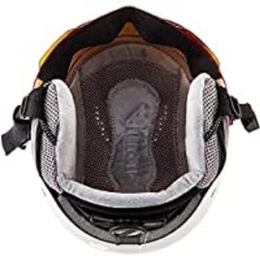 ALPINA ARBER VISOR Q-LITE – Легкий лижний шолом з візором для дорослих, білий матовий, 51-55 см, контрастне скло
