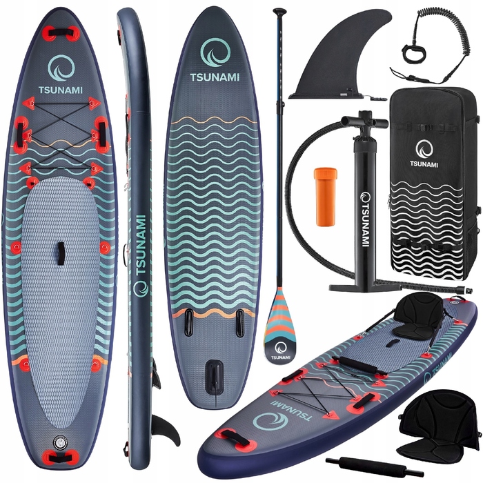 Надувна SUP-дошка TSUNAMI Wave T03 (350 см) з веслом та сидінням