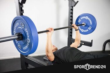 Бамперні диски Sporttrend 24 2 x 20 кг для штанги, гумові вагові пластини для фітнесу, тренувань, важкої атлетики