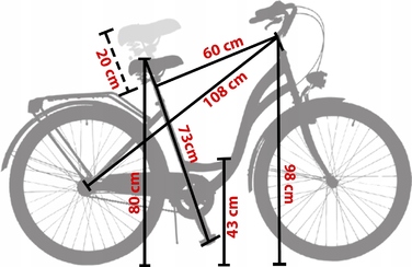 Міський велосипед Kozbike S1, рама 18 дюймів, колеса 28