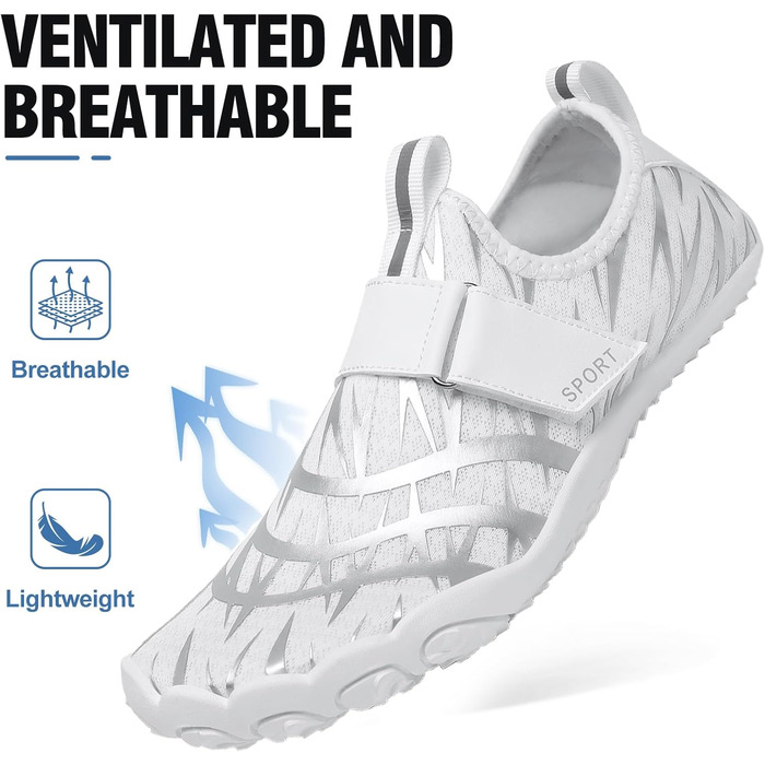 Аквашузи для чоловіків та жінок - швидковисихаючі, нековзні, легкі, для плавання та відпочинку на пляжі, розмір 35-47