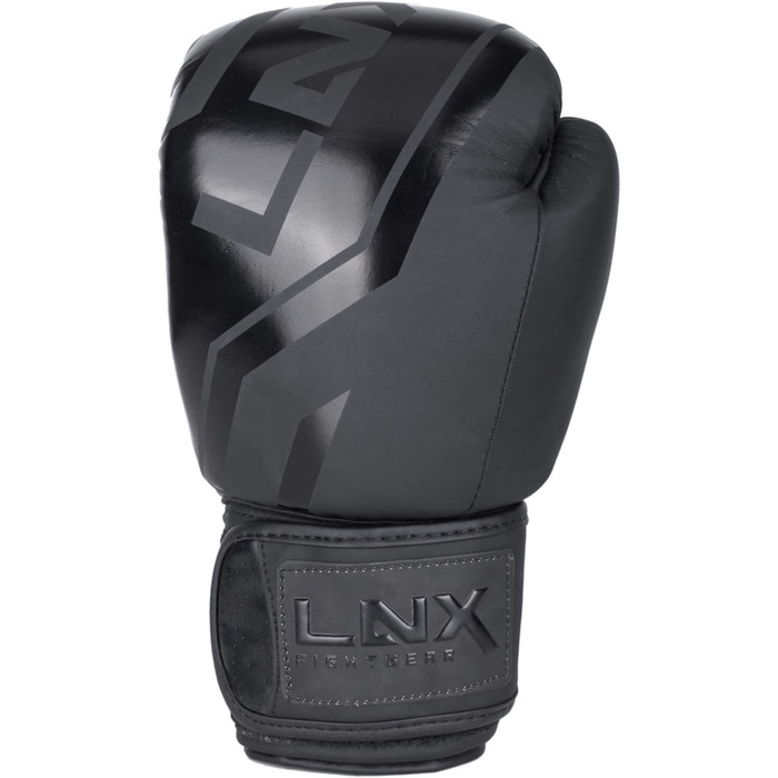Боксерські рукавички LNX Level 5, 14 Oz, чорні, для кікбоксингу, боксу, муай-тай, K1, MMA, тренування та спарингу, унісекс