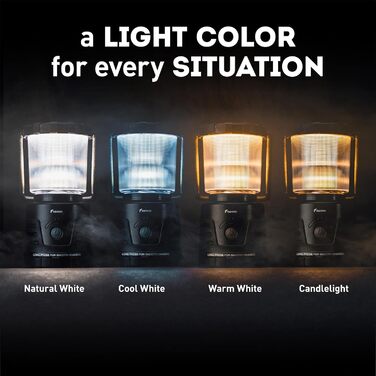 LED ліхтар для кемпінгу Favour Adventurer 1300 Lumen, IP64, регулювання яскравості, змінна колірна температура, акумуляторний, зелений