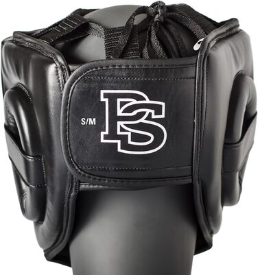 Захист голови Paffen Sport FIT для боксу, кікбоксингу, муай-тай (M/L, чорний/білий)