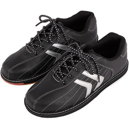 Боулінгіві туфлі для чоловіків та жінок SDEQA - легкі, зручні, з антиковзким покриттям, розмір 44 EU, чорного кольору