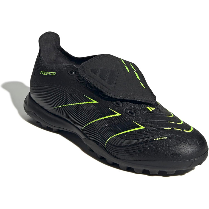 Футбольні бутси adidas Predator League J для газону (42 EU, чорний/карбон/лимонний)