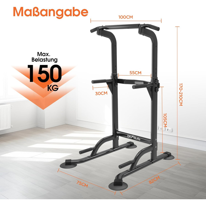 Power Tower DH FitLife: турнік, бруси для віджимань, силовий тренажер для дому