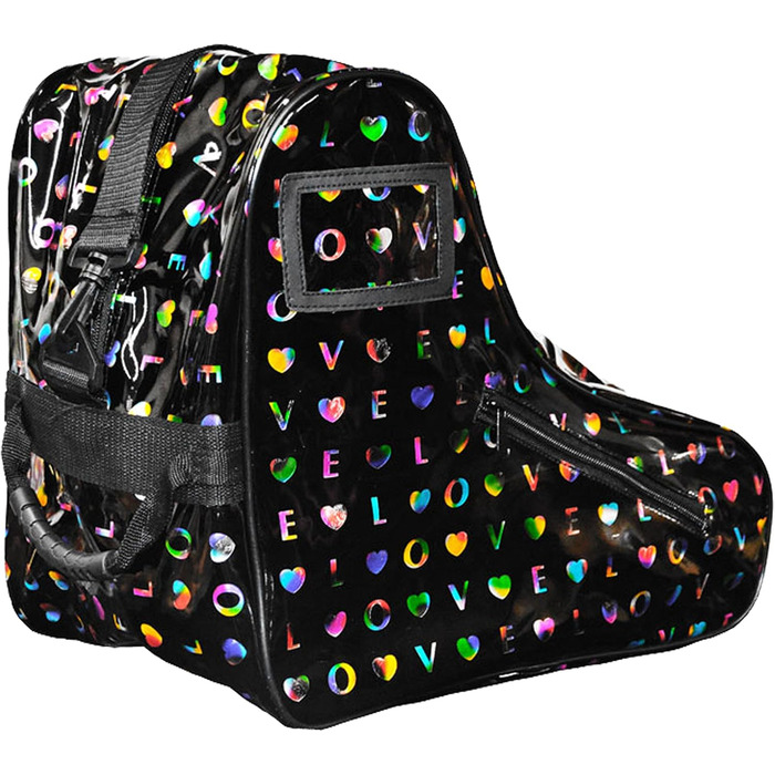 Сумка для роликових ковзанів Epic Skates Limited Edition, чорна, універсальний розмір, глянцева, Love