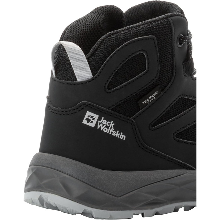 Черевики дитячі Jack Wolfskin Woodland 2 Texapore Mid K, 33 EU, Phantom