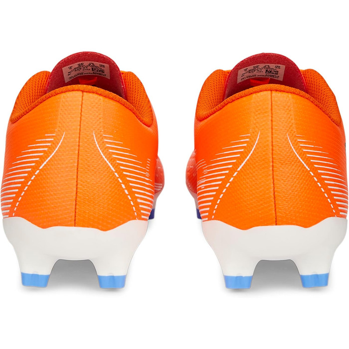 Жіночі футбольні бутси PUMA Ultra Play FG/AG, розмір 40 EU, кольори: Ultra Orange, Puma White, Blue Glimmer
