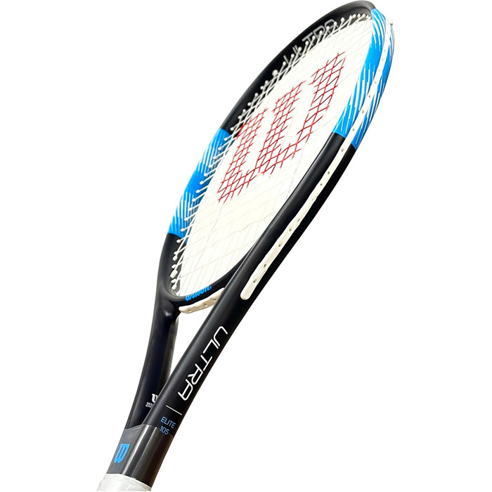 Тенісна ракетка Wilson Ultra Elite 105 для дорослих, розмір ручки 2 (4 1/4''), чорна/синя/біла