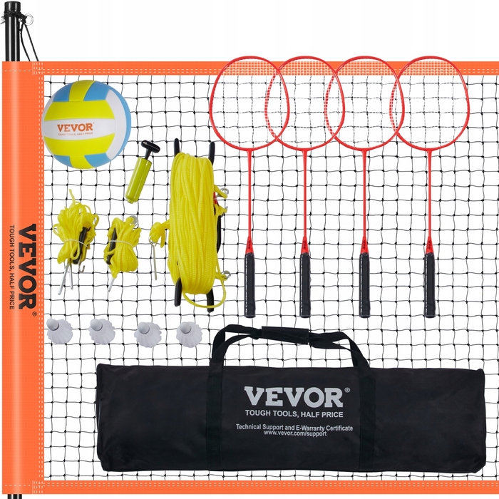Волейбольна сітка Vevor 9,7 м x 2 м (PQHYMQWTZ3235SJT)