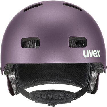 Дитячий велосипедний шолом uvex kid 3 cc, розмір 51-55 см, сливово-м'ятний, міцний, з вентиляцією та регулюванням