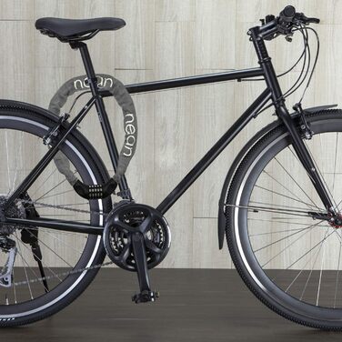 Велосипедне замкове обладнання Nean: надійний замок з кодом, сталевий ланцюг 6 мм x 900 мм (сірий)