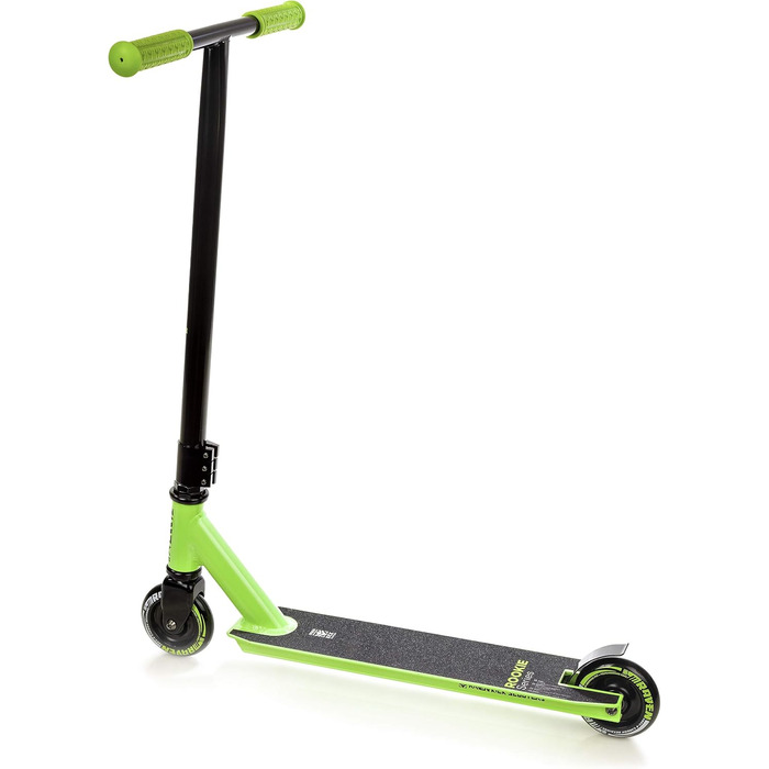 Скутер RAVEN для трюків та катання: 100 мм PU колеса, підшипники ABEC-9, колір лайм