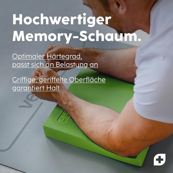 Баланс-пад Vesta+ Balance Pad XXL з додатком, тренувальний килимок для рівноваги, фізіотерапія, фітнес, зелений