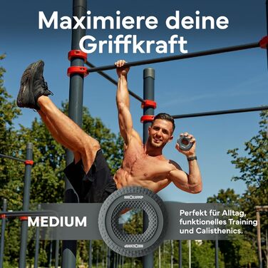 NEOLYMP Griffkraft Trainer Set – Набір для розвитку сили кистей та передпліч (14-27 кг) – Силіконовий тренажер для підтягувань, скелелазіння, фітнесу, реабілітації