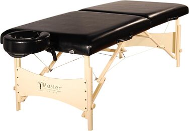 Складаний масажний стіл Master Massage Balboa 71 см, чорний глянець