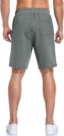 Чоловічі шорти спортивні Baumwolle, 2 шт. - чорний/світло-сірий (XL, темно-сірий)