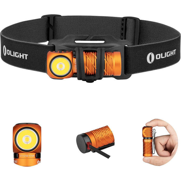 Ліхтар налобний Olight Perun 2 Mini 1100 люмен, USB, червоне світло, 5 режимів, водонепроникний, для кемпінгу та надзвичайних ситуацій