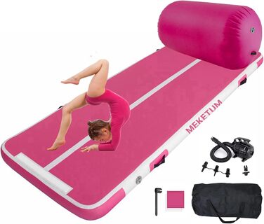 Килимок для гімнастики Dicke Turnen Rose Plus: 2м, 3м, 4м, 5м, 10/20см, 300х100х15см, 100х60см. Нековзкий, для дому, тренувань, йоги, фітнесу, аутдору. Зелений