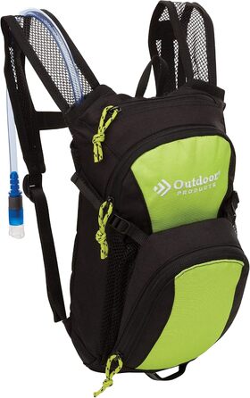 Рюкзак для пиття Outdoor Products Kaulquappe, чорний з фіолетовими тюльпанами