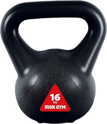 Гиря Iron Gym 16 кг з чавуну з ручкою для силових тренувань вдома або у спортзалі