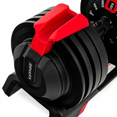 Регульовані гумовані гантелі Sapphire, 1 x 24 кг