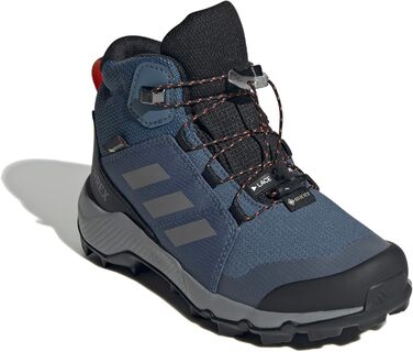 Дитячі трекінгові черевики Adidas Terrex Mid Gore-TEX, Wonder Steel Grey Three Semi Impact Orange, 31.5 EU