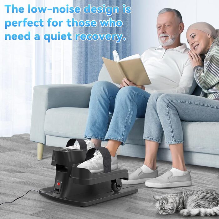 Еліптичний тренажер для сидіння, крос-тренажер, тренажер для ніг, моторизований педальний тренажер з пультом дистанційного керування та LCD дисплеєм, тренажери для дому для людей похилого віку та дорослих, спортивне обладнання для дому E3