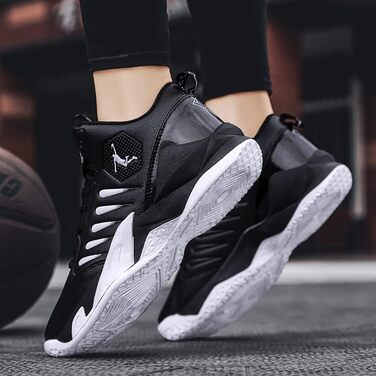 Кросівки баскетбольні чоловічі/жіночі, спортивні, для ходьби, легкі, чорні, з антиковзкою підошвою, зносостійкі