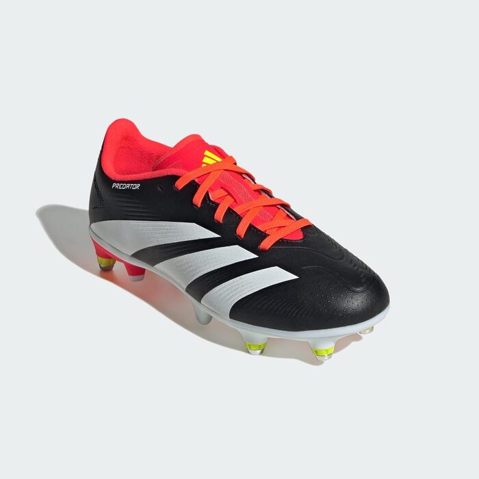 Кросівки для футболу Adidas Predator 24 League Soft Ground (33 EU) - Чорний, Білий, Червоний