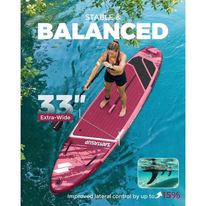SUP дошка надувна A-ROSE BREEZE 320/335 см з веслом, насосом та рюкзаком - комплект для серфінгу