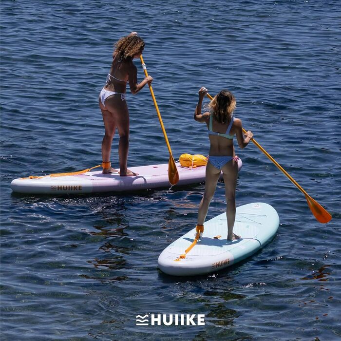 Алюмінієве весло HUIIKE для SUP, 2 в 1, розбірне, 4-частинне, регульоване, подвійне, для сапборду, легке, портативне