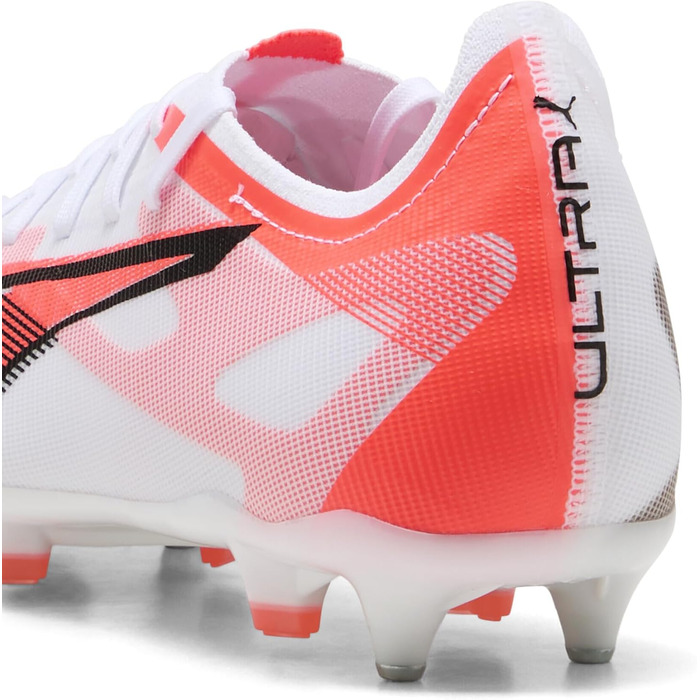 Кросівки футбольні PUMA Ultra 5 Match Mxsg, 42.5 EU, білий/чорний/червоний (світлодіодні)