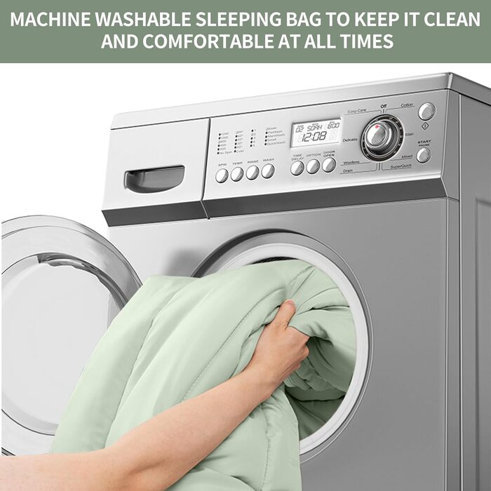 Спальний мішок Naturehike для дорослих та дітей, 3-4 сезони, водонепроникний, 190 x 75 см, зелений