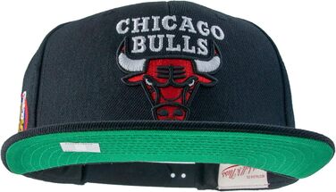 Кепка Mitchell & Ness NBA Top Spot Snapback Chicago Bulls, чорний колір, універсальний розмір