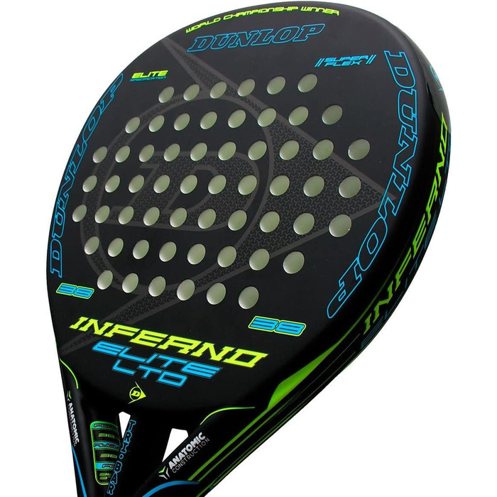 Ракетка для падел Dunlop Inferno Elite Yellow/Blue (Жовто-Синя) - Професійна