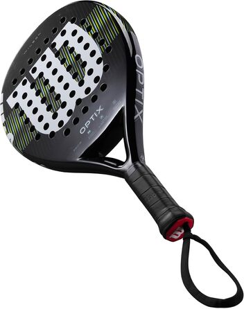 Падельна ракетка Wilson Optix V1 для дорослих, унісекс, біло-чорна, розмір 4-1/4
