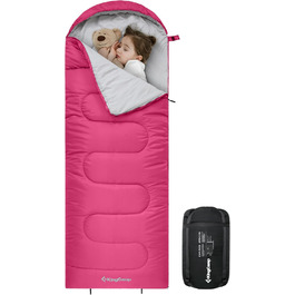 Дитячий спальний мішок KingCamp Rosa L для кемпінгу та піших прогулянок (3-4 сезони)