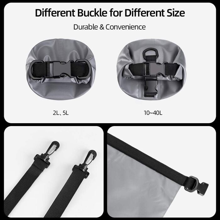 Водонепроникний мішок ROCKBROS Dry Bag для водного спорту, пляжу, плавання, каякінгу, рафтингу, вітрильного спорту (20 л, камуфляж)