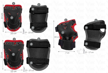 Комплект захисту: наколінники, налокітники та шолом для роликів, скейта та велосипеда Spider-Man