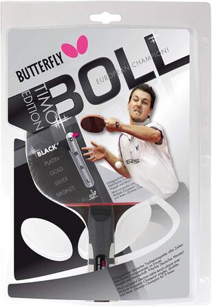 Набір для настільного тенісу Butterfly Timo Boll Black: ракетка та чохол, професійний тенісний комплект