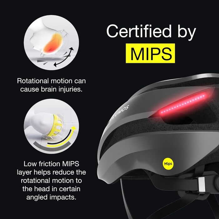 Смарт-велошолом Lumos Ultra з LED-підсвіткою, поворотниками, стоп-сигналом і Bluetooth для чоловіків та жінок