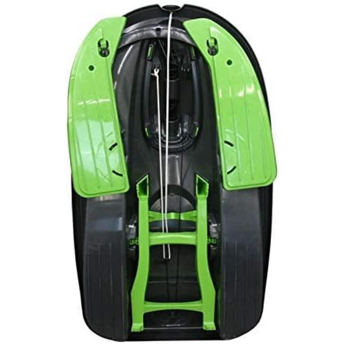 Гізмо Райдерс - двомісний санки для катання на снігу з диференціальним керуванням та низьким гальмом, Stratos Mystic Green